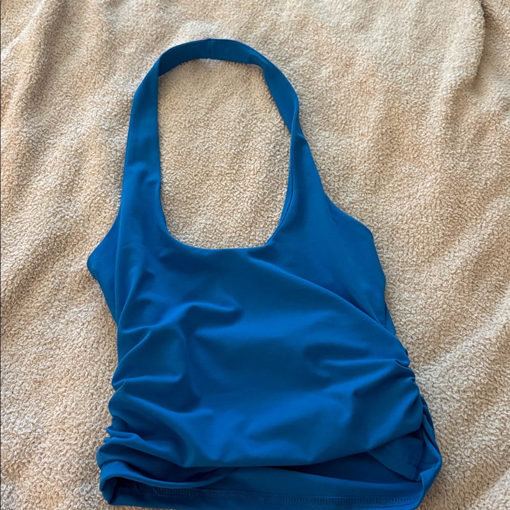Blue Halter Top
